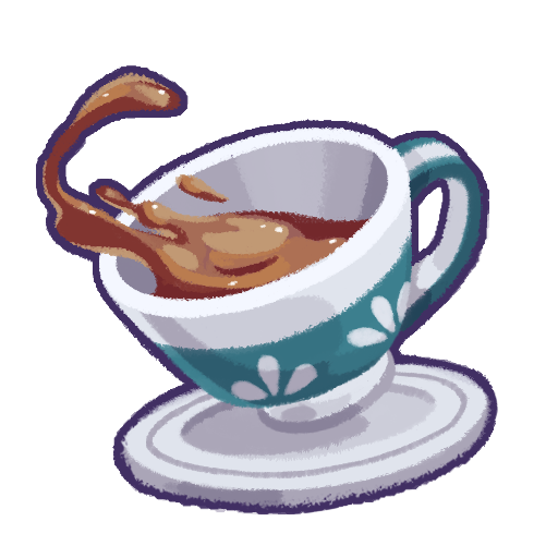 Teacup sticker